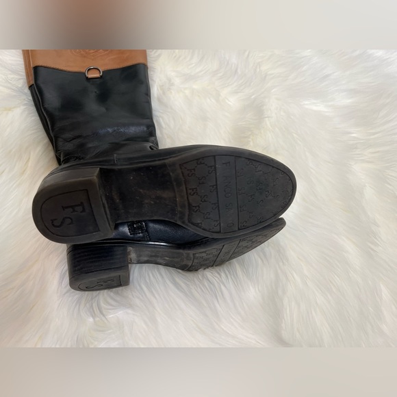 Franco Sarto riding boots Leather Comfort Zip Up Good condition Size US 5.5 M - Picture 12 of 13